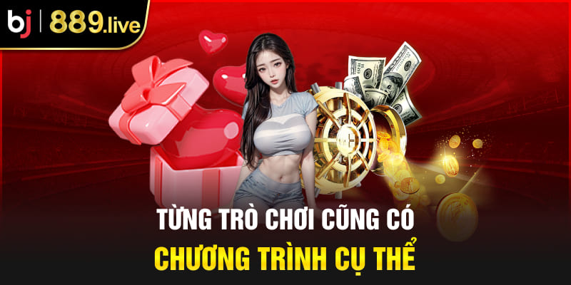 Từng trò chơi cũng có chương trình cụ thể