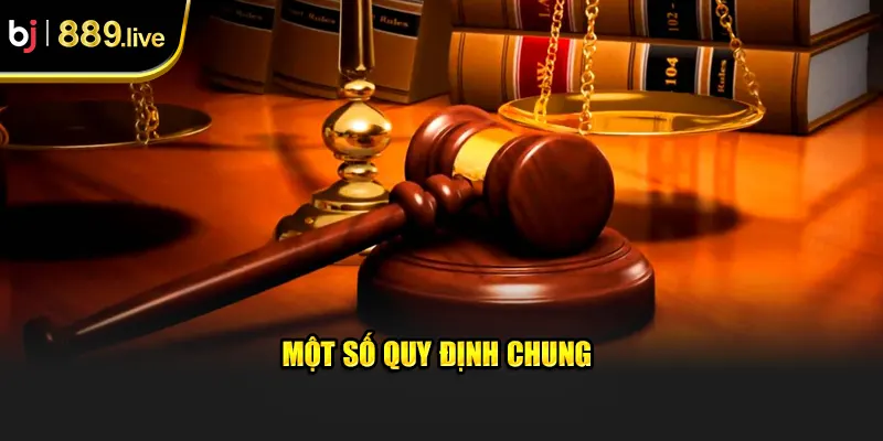 Một số quy định chung