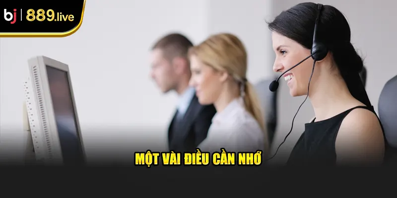 Một vài điều cần nhớ